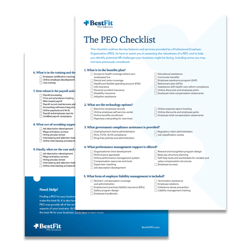 peo checklist image